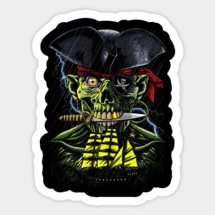 Zombie Pirate Sticker